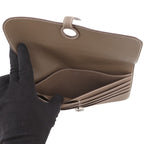 Hermes Wallet Dogon Long Etoupe Silver Togo — view 5