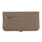 Hermes Wallet Dogon Long Etoupe Silver Togo — view 3