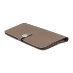 Hermes Wallet Dogon Long Etoupe Silver Togo — view 2