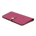 Hermes Wallet Dogon Long Rosepurple Silver Togo — view 2
