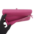 Hermes Wallet Dogon Long Rosepurple Silver Togo — view 6
