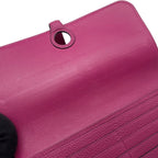 Hermes Wallet Dogon Long Rosepurple Silver Togo — view 8