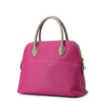 Hermes Handbag Bolide 31 Etoupe Rose Purple Gold Epsom 2-Way — view 2