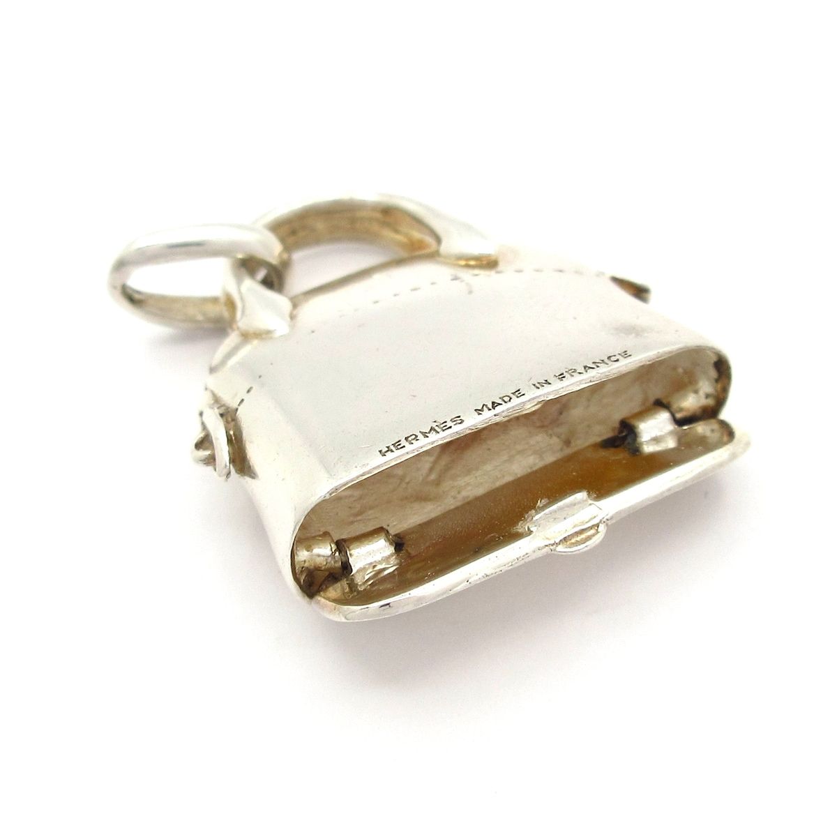 Hermes Pendant Silver Pirkes Bolide Motif — view 4