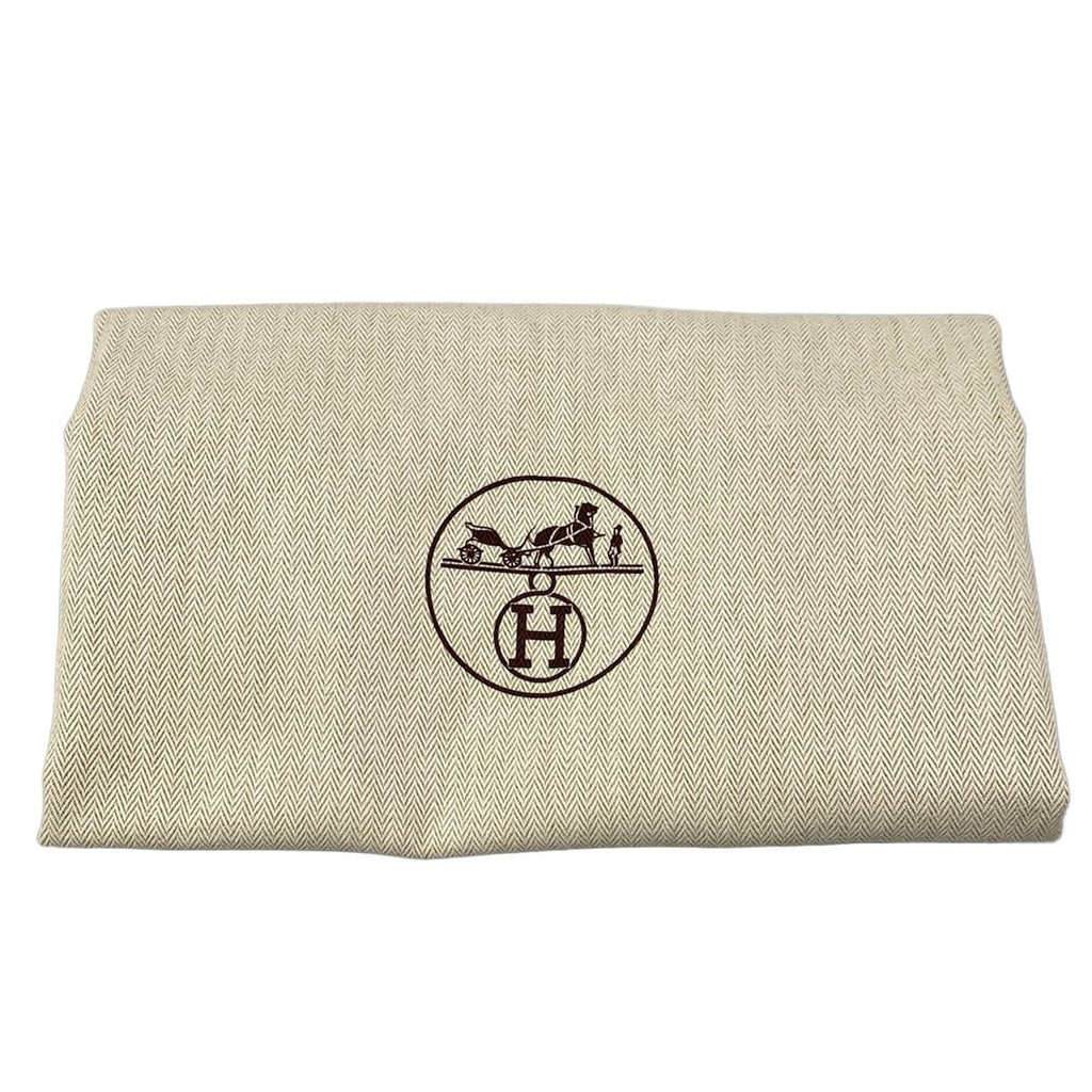 Hermes Shoulder Bag Evelyne GM Khaki Natural Leather — view 8