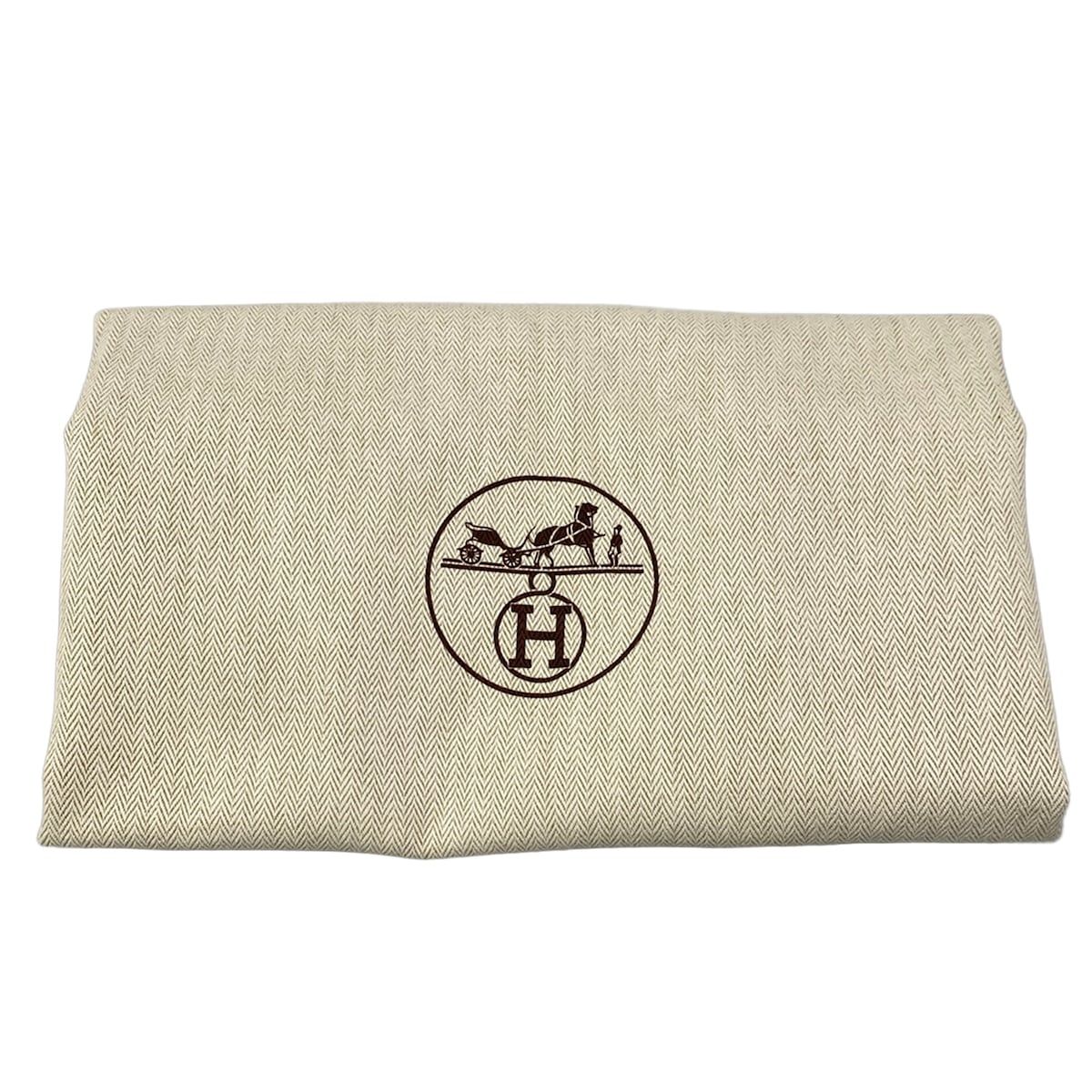 Hermes Shoulder Bag Evelyne GM Khaki Natural Leather — view 8