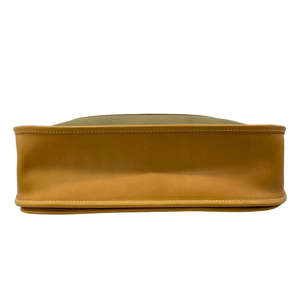 Hermes Shoulder Bag Evelyne GM Khaki Natural Leather — view 5