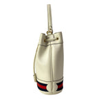 Gucci Handbag Ophidia White Red Navy Drawstring Leather — view 4