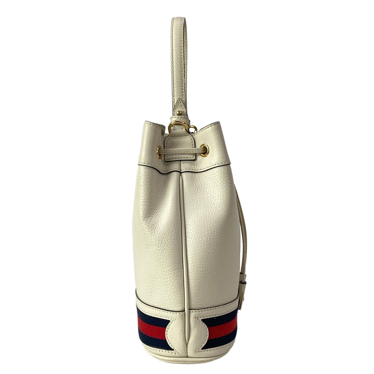 Gucci Handbag Ophidia White Red Navy Drawstring Leather — view 2
