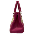 Prada Handbag Canapa City Beige Pink Leather — view 4