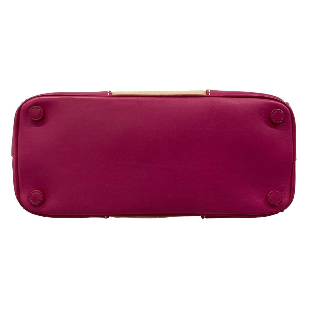 Prada Handbag Canapa City Beige Pink Leather — view 5