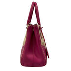 Prada Handbag Canapa City Beige Pink Leather — view 2