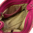 Prada Handbag Canapa City Beige Pink Leather — view 7