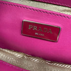 Prada Handbag Canapa City Beige Pink Leather — view 9