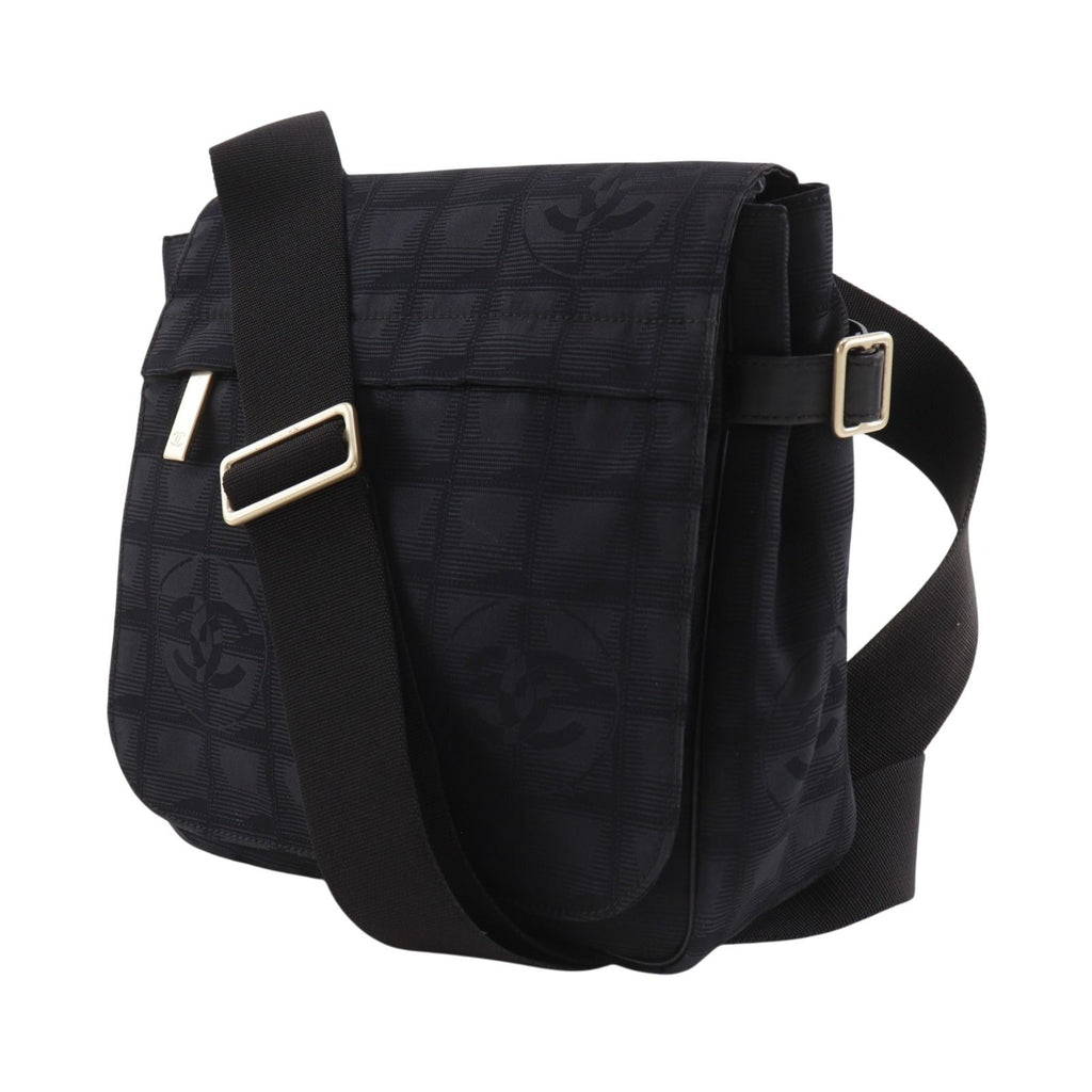Chanel New Travel Line Nylon Canvas Black Shoulder — view 2