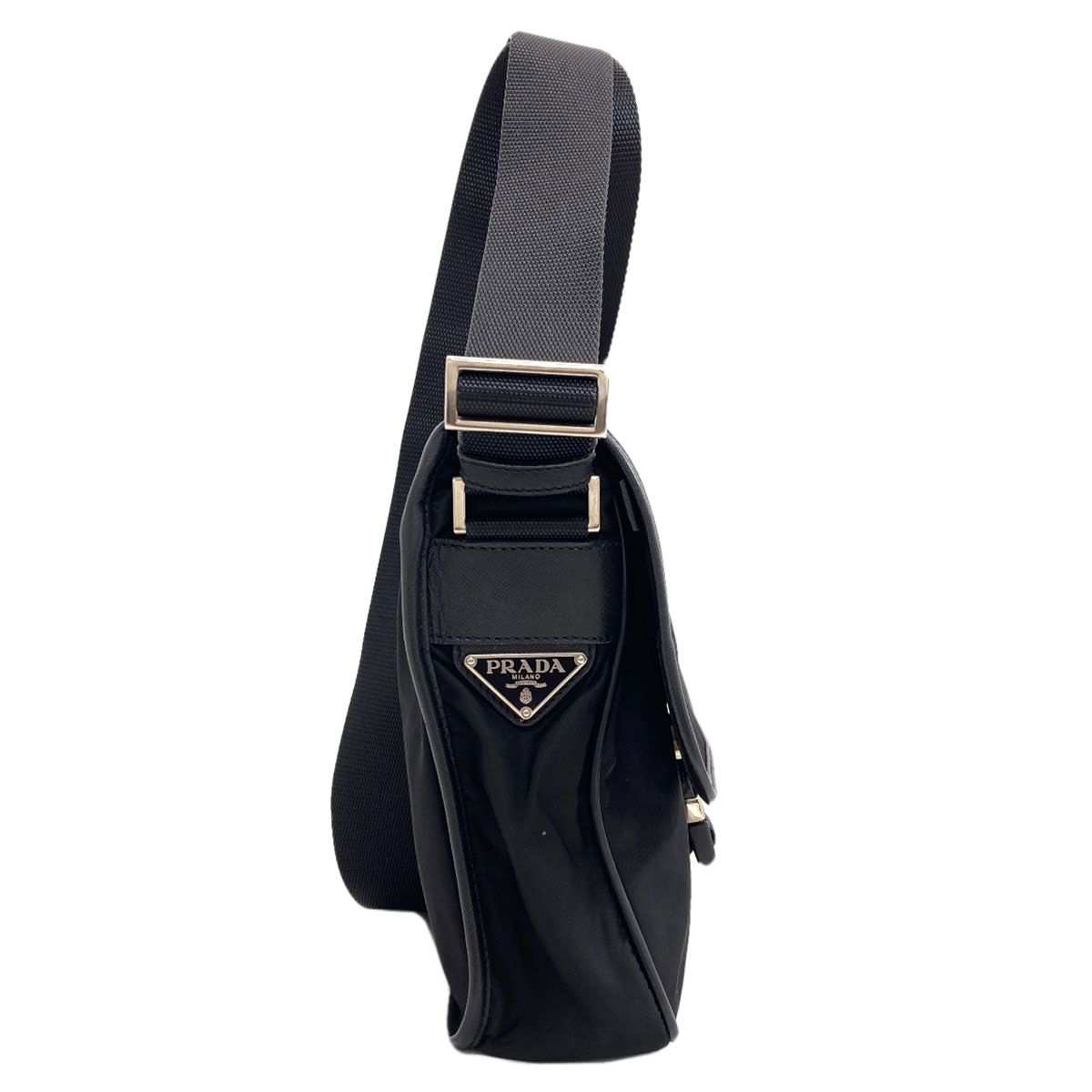 Prada Logo Shoulder Bag Nylon — view 3