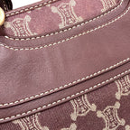 Celine Boogie Bag Macadam Pattern Handbag Canvas — view 9