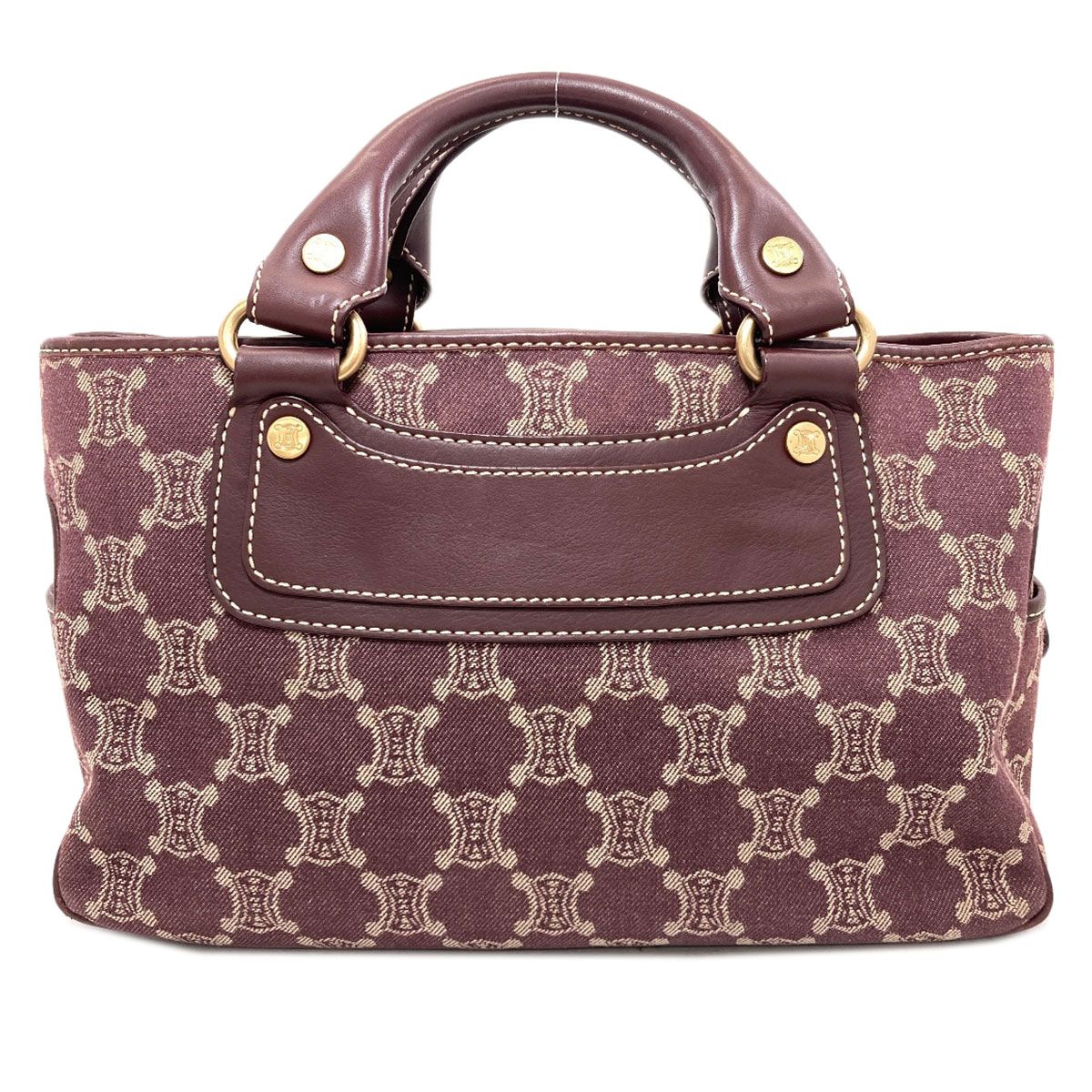 Celine Boogie Bag Macadam Pattern Handbag Canvas — view 2
