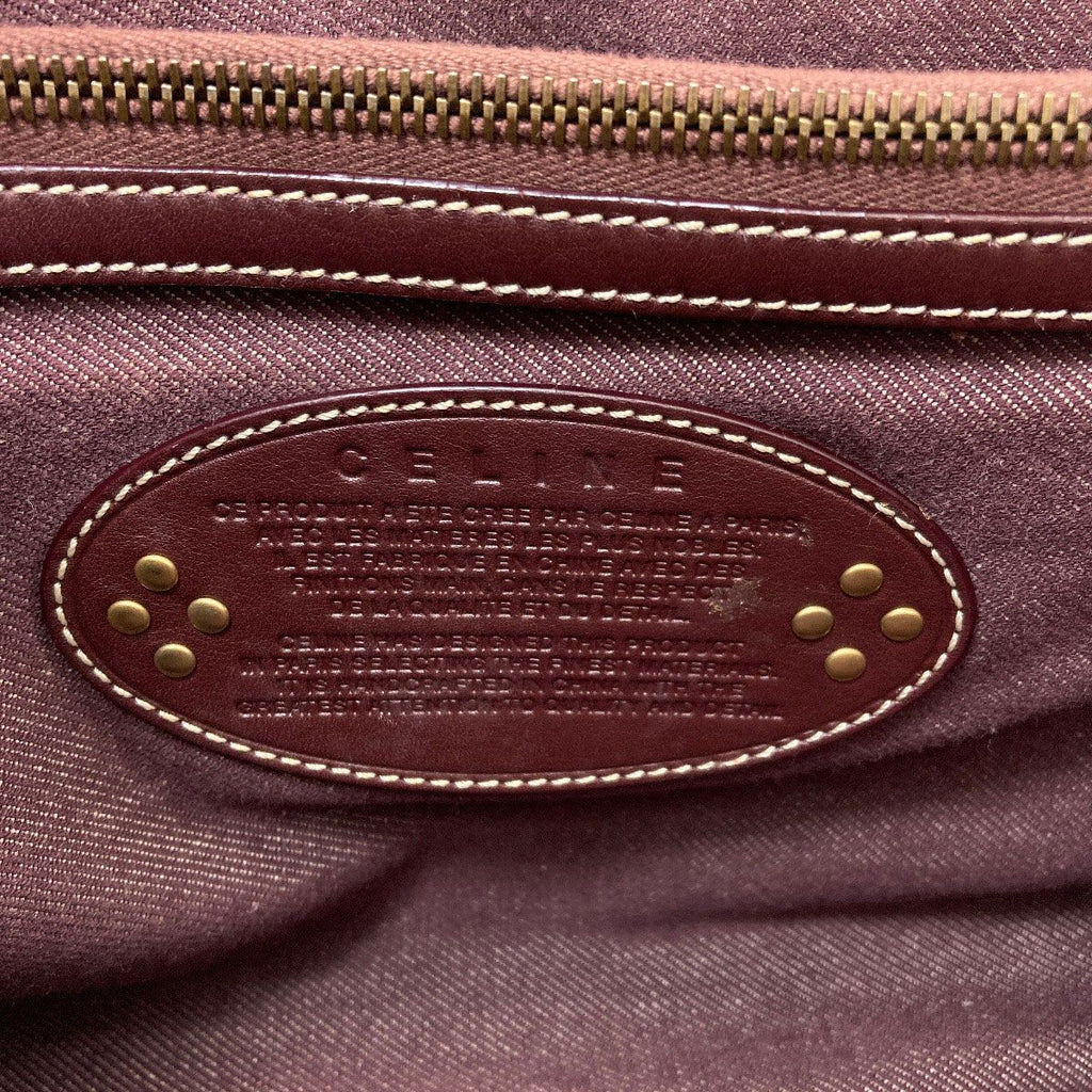 Celine Boogie Bag Macadam Pattern Handbag Canvas — view 6