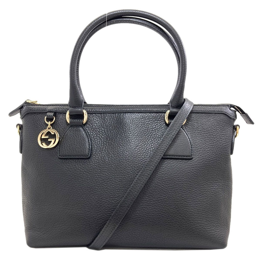 Gucci Interlocking 2-Way Handbag Calf
