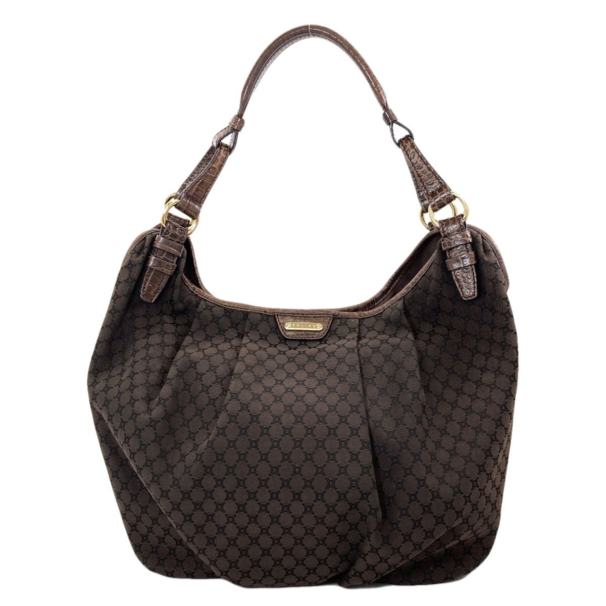 Celine Shoulder Macadam Bag Canvas