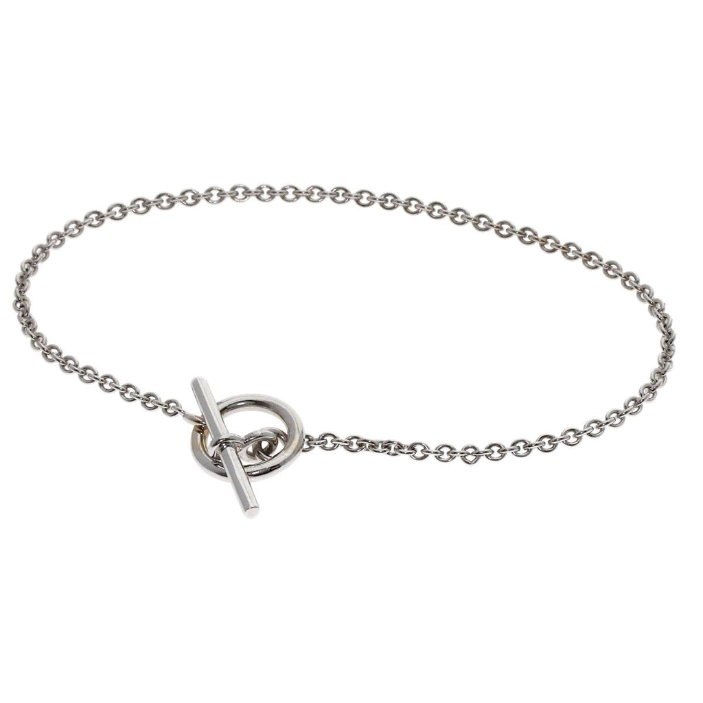 Hermes Mini Chaine D'ancre Bracelet 18k White Gold