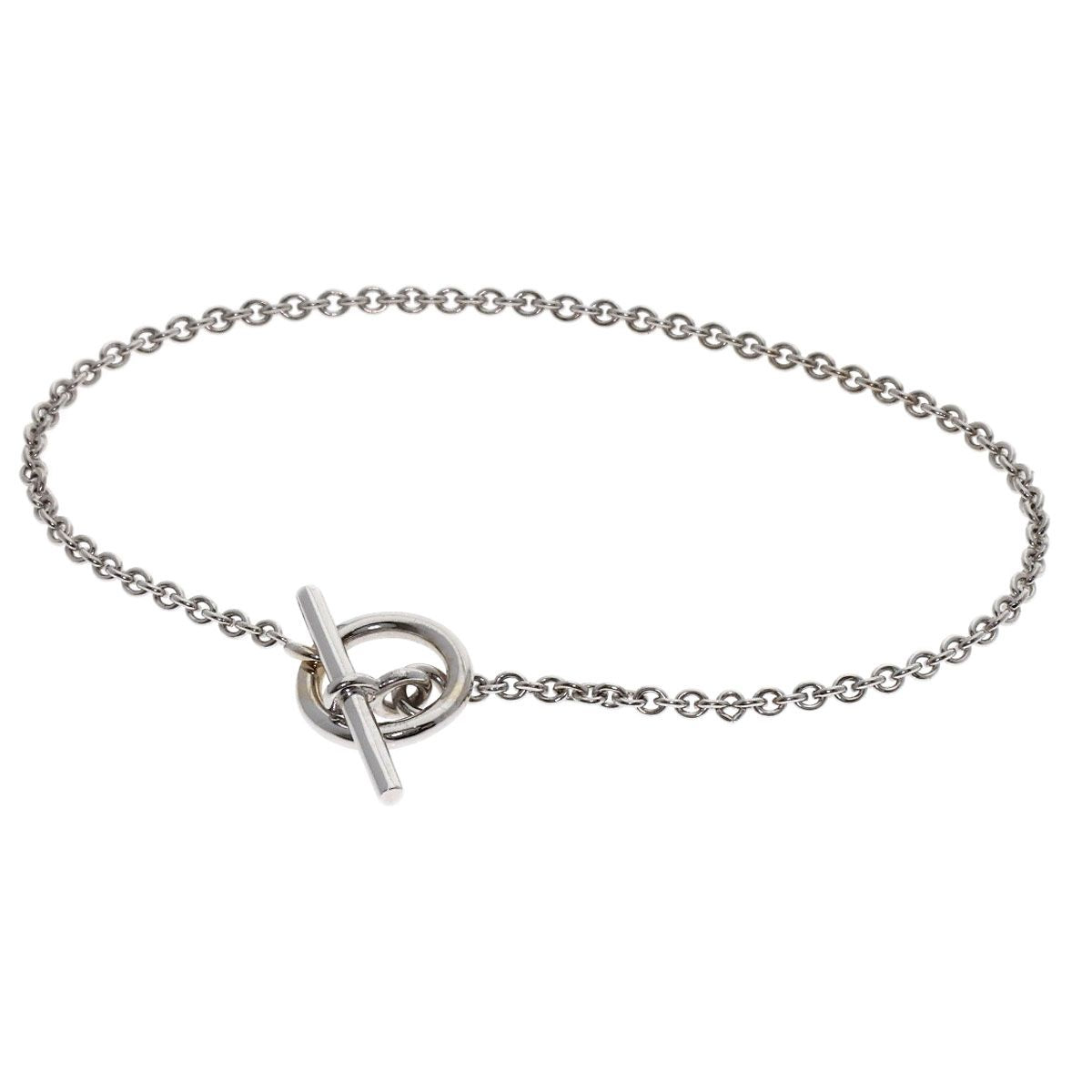 Hermes Mini Chaine D'ancre Bracelet 18k White Gold