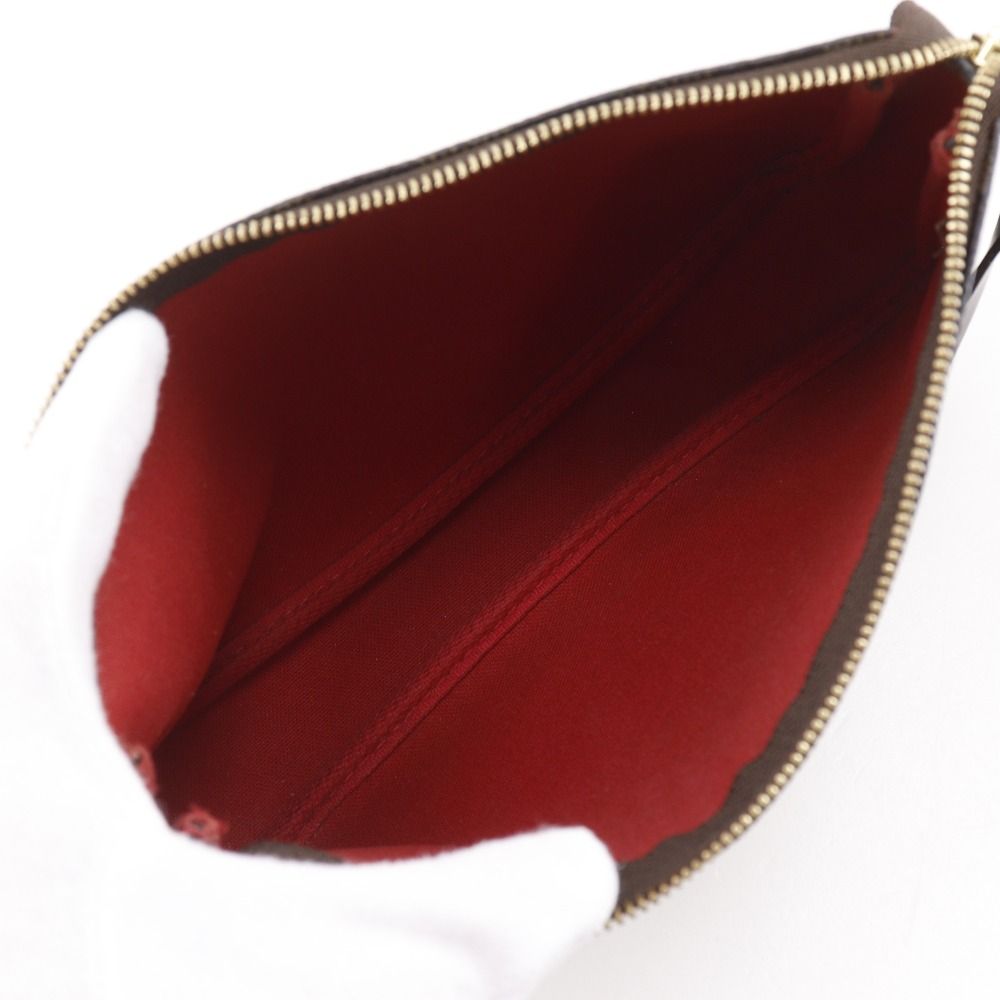 Louis Vuitton Pochette Pouch Damier Canvas Brown — view 9