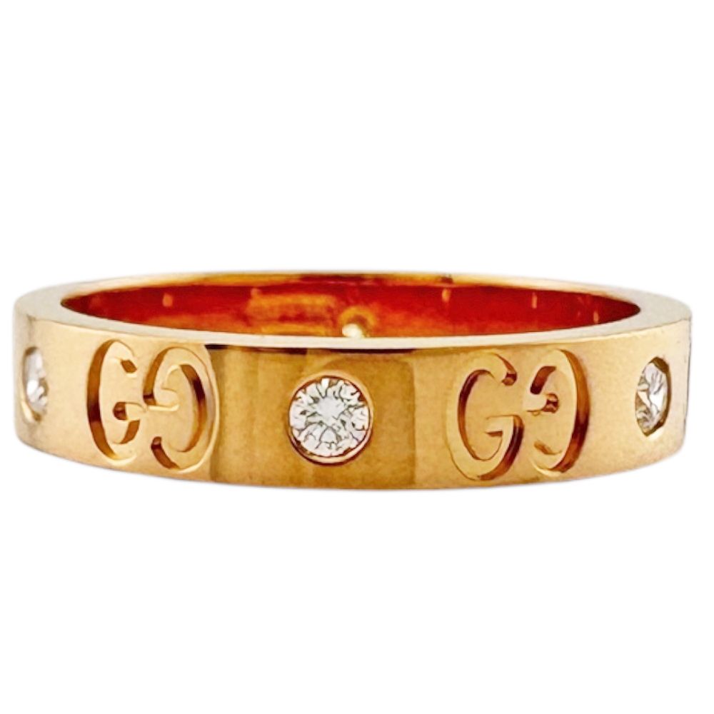 Gucci Icon Ring 18k Gold Diamond — view 4