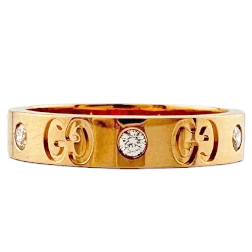 Gucci Icon Ring 18k Gold Diamond — view 6