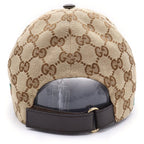 Gucci Web Stripe GG Baseball Cap Hat Brown Kqwbg — view 2