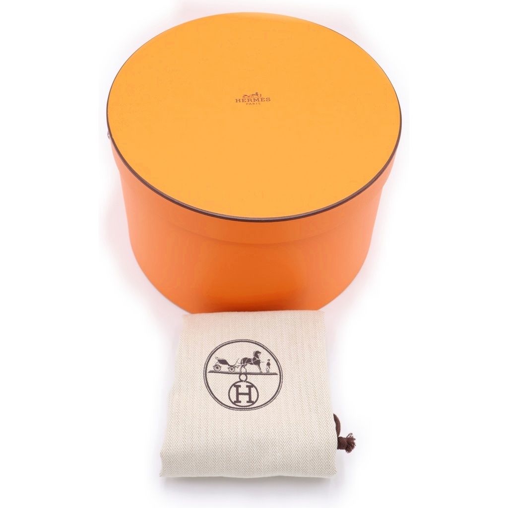 Hermes Raul Line Cashmere Bucket Hat 58 Black — view 8