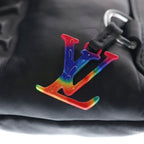 Louis Vuitton Pochette Monogram Embossed Lambskin Clutch Black — view 6