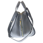 Loewe Hammock Smo le Shoulder Bag Gray Leather Gold — view 3