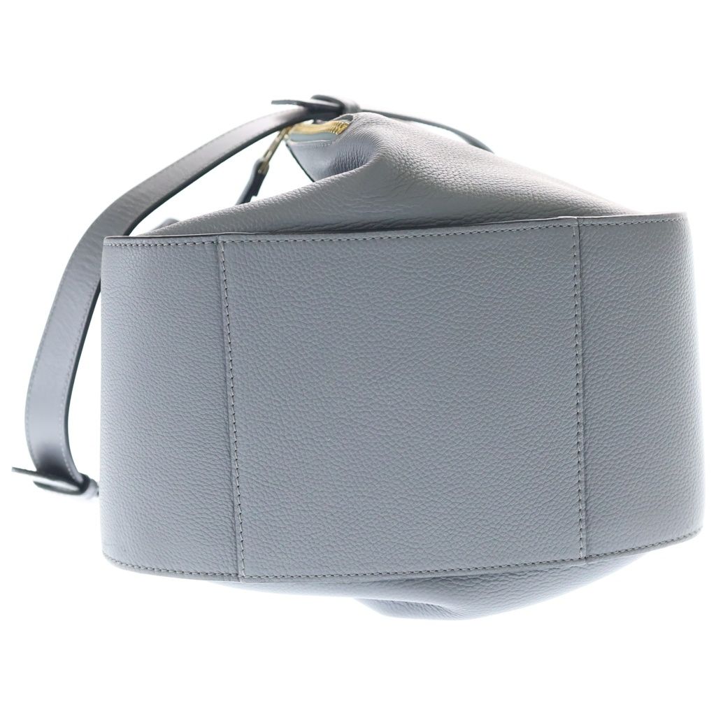 Loewe Hammock Smo le Shoulder Bag Gray Leather Gold — view 4
