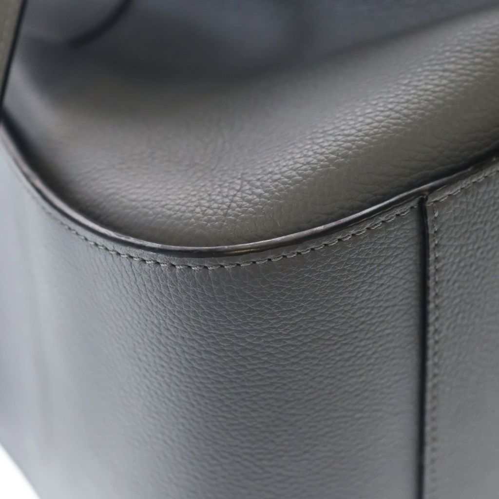 Loewe Hammock Smo le Shoulder Bag Gray Leather Gold — view 5