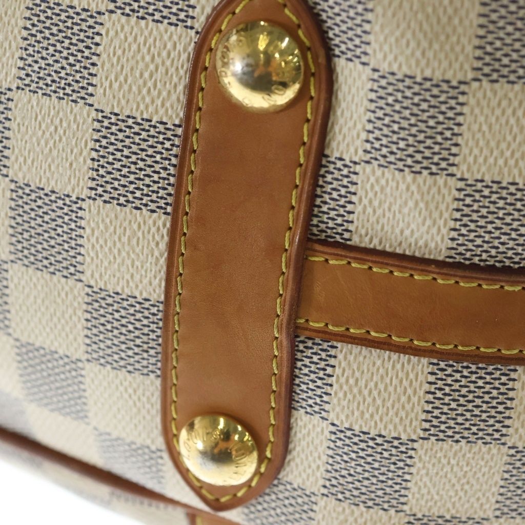 Louis Vuitton Damier Azur Stretch the GM Shoulder Tote Leather Ivory — view 6