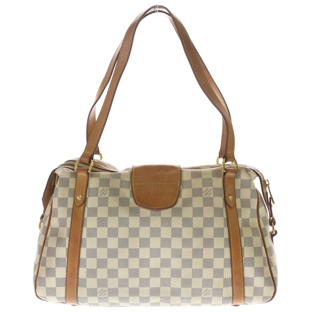 Louis Vuitton Damier Azur Stretch the GM Shoulder Tote Leather Ivory — view 2