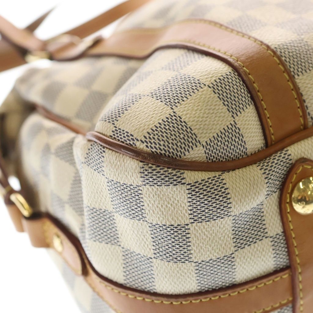 Louis Vuitton Damier Azur Stretch the GM Shoulder Tote Leather Ivory — view 5