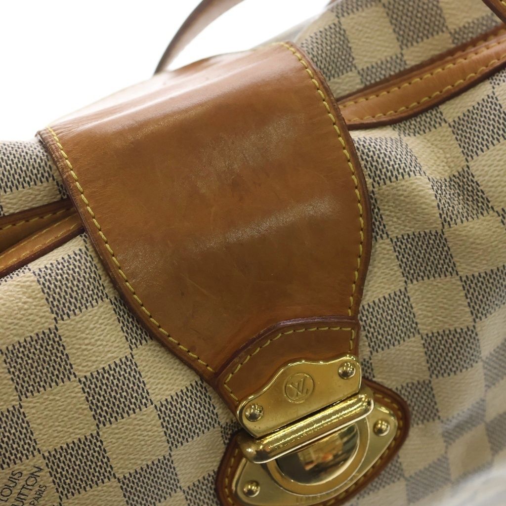 Louis Vuitton Damier Azur Stretch the GM Shoulder Tote Leather Ivory — view 7