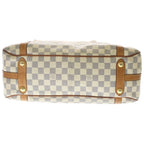 Louis Vuitton Damier Azur Stretch the GM Shoulder Tote Leather Ivory — view 4