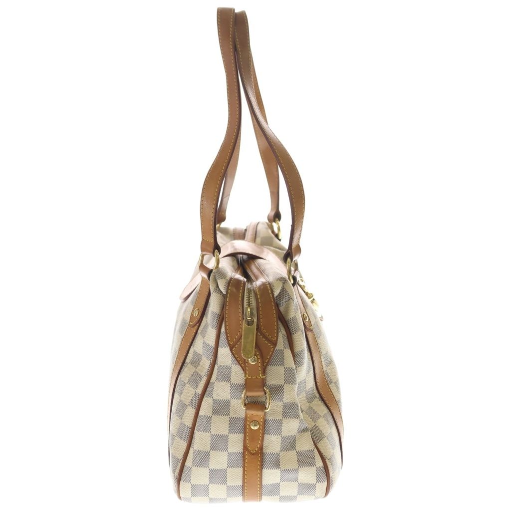 Louis Vuitton Damier Azur Stretch the GM Shoulder Tote Leather Ivory — view 3
