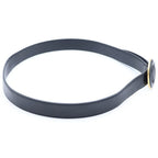 Saint Laurent Paris Circle Logo Buckle Leather Belt Gold Black 85 — view 3