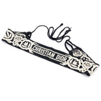 Dior Logo Embroidery Canvas Mexican Flower Belt