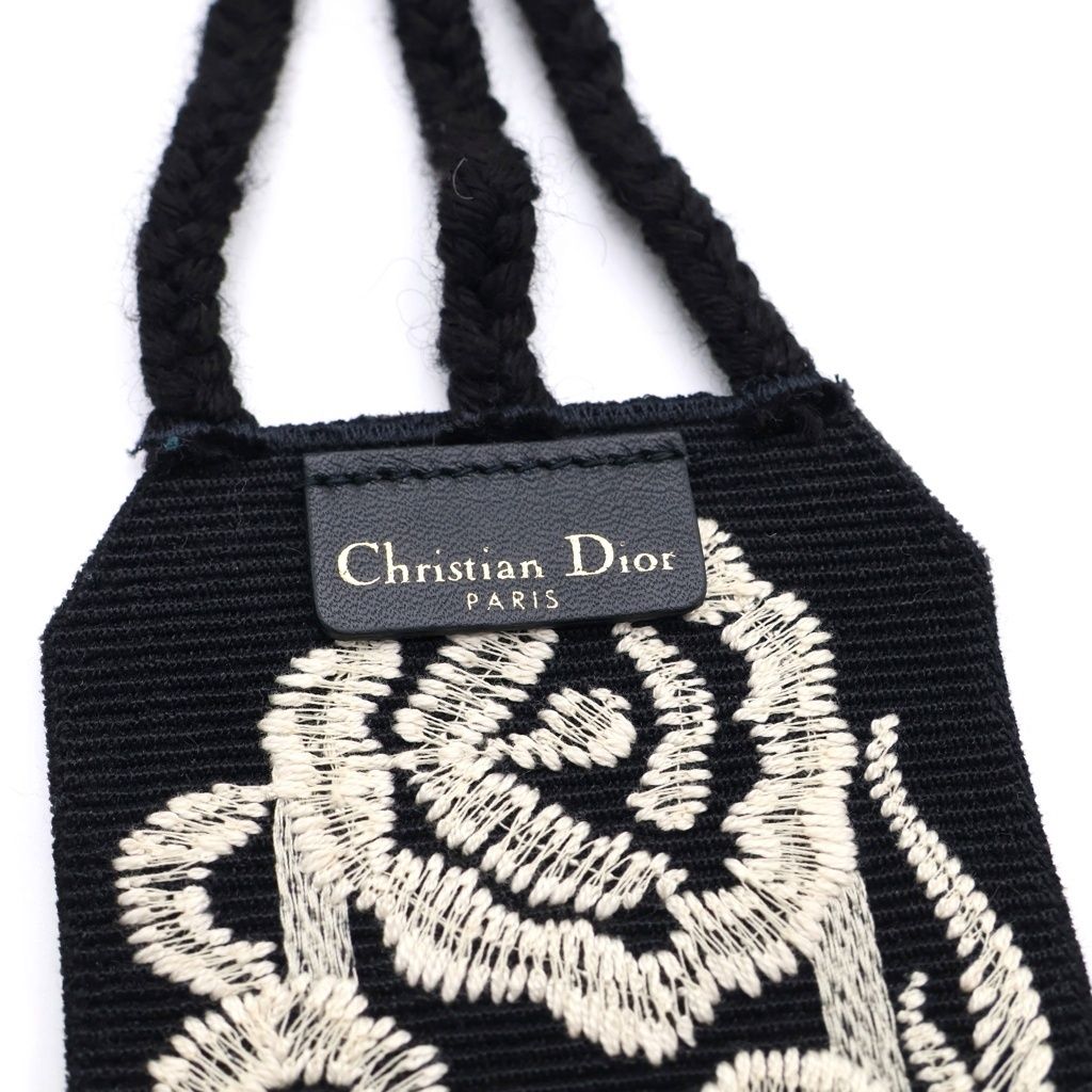 Dior Logo Embroidery Canvas Mexican Flower Belt — view 5