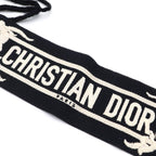 Dior Logo Embroidery Canvas Mexican Flower Belt — view 4