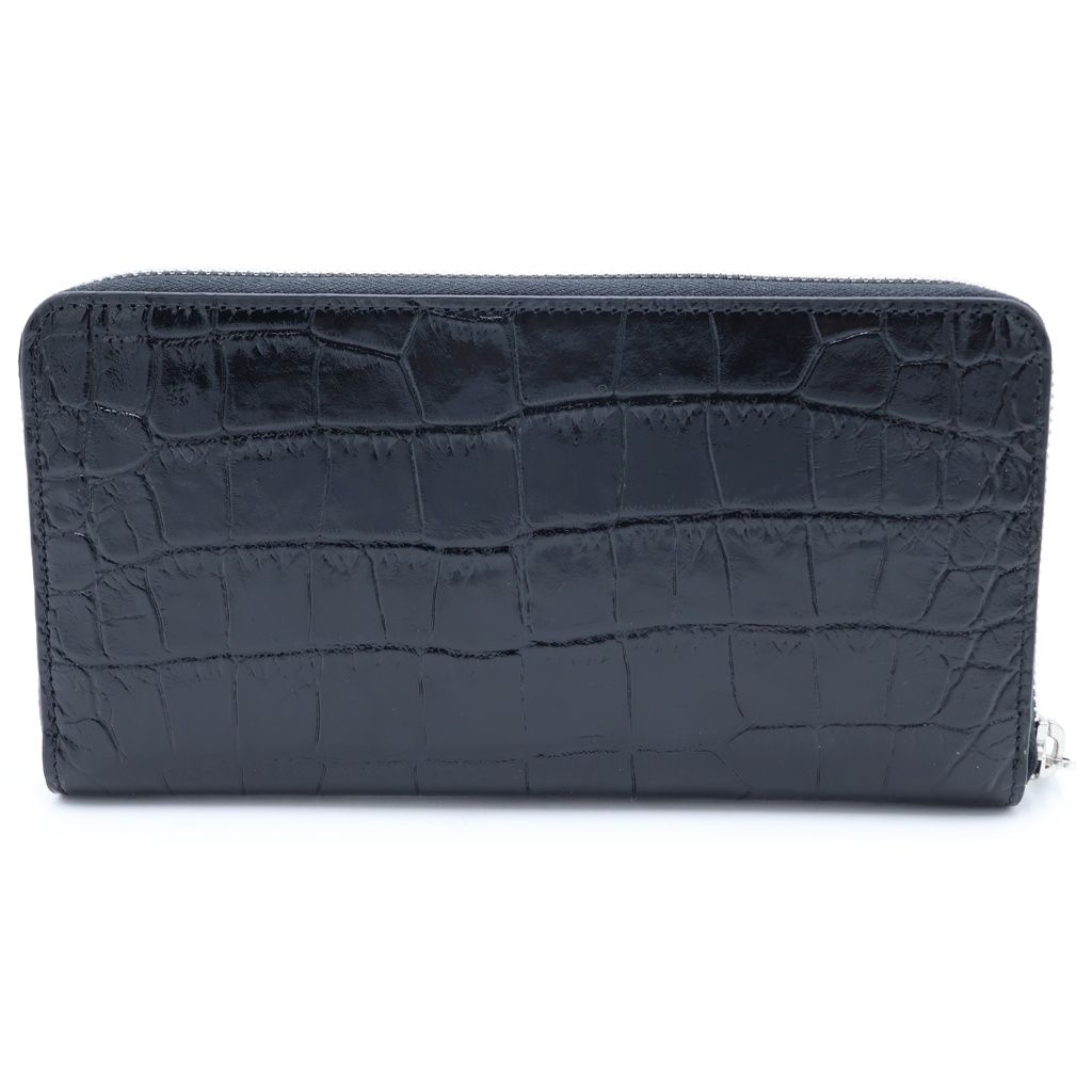 Celine Large Zip Around Zip Wallet Croco — view 2