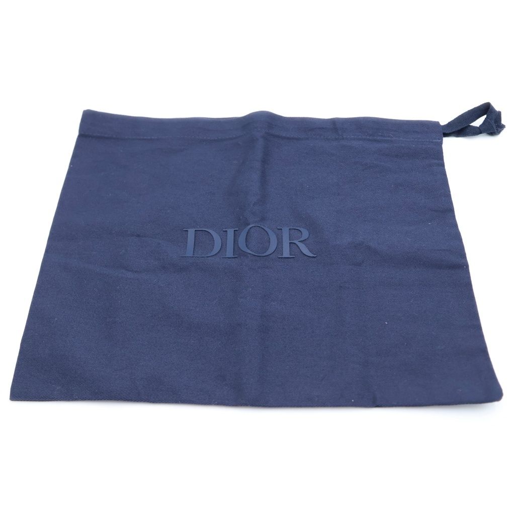 Dior Saddle Magnetic Card Holder Case Black Leather — view 6