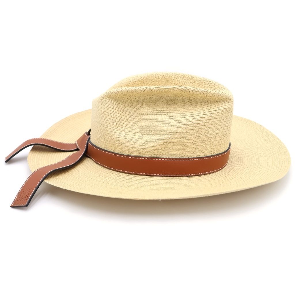Loewe Paula's Ibiza Centerfold Straw Hat Beige — view 3