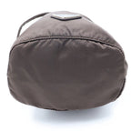 Prada Tessuto Drawstring Pouch Dark Brown — view 4